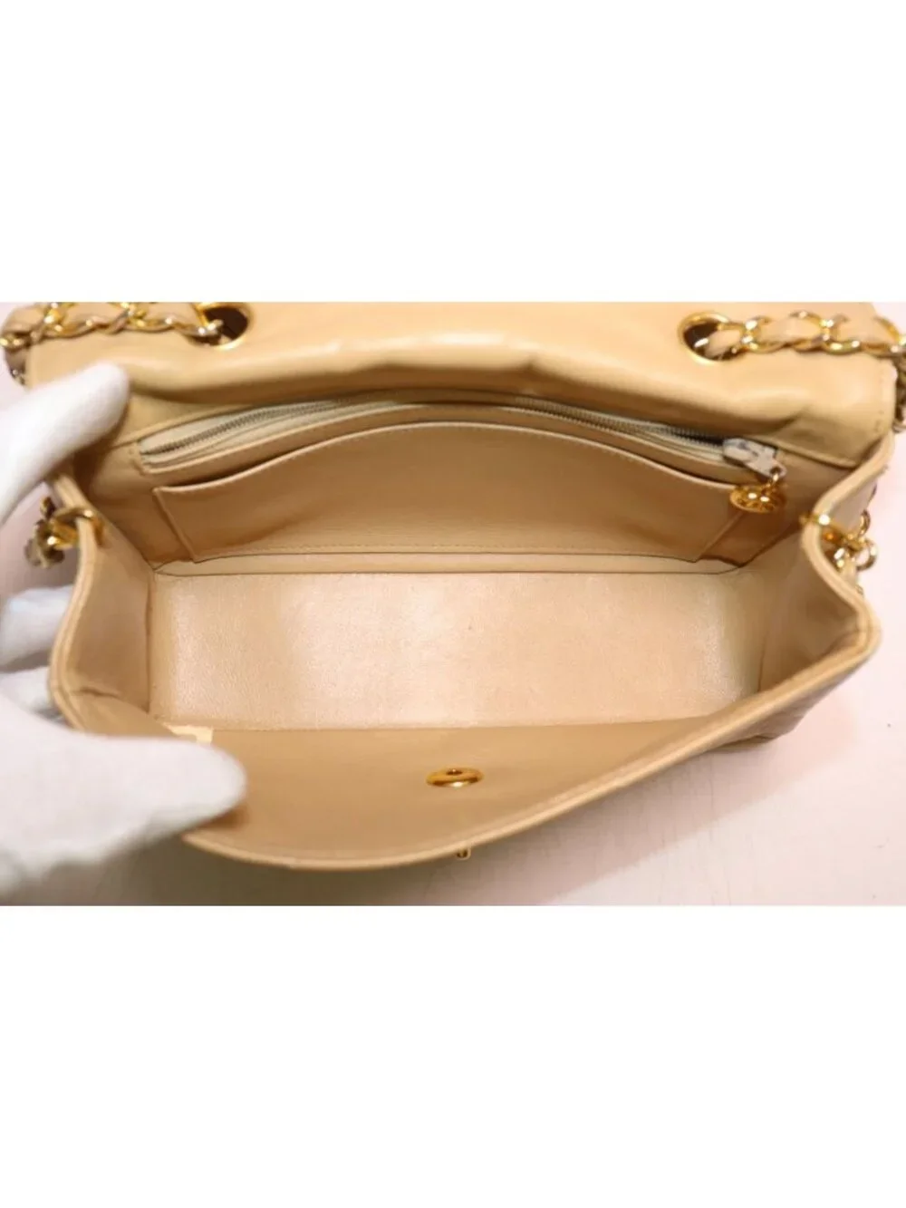Chanel Diana Lambskin Chain Shoulder Bag